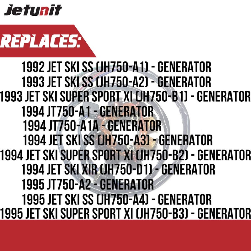 Jetunit Stator for Kawasaki Jet-Ski 21003-3726 1992-1995(750 SS-JH750) 1994-95(ST-JT750) 1993-95(Super