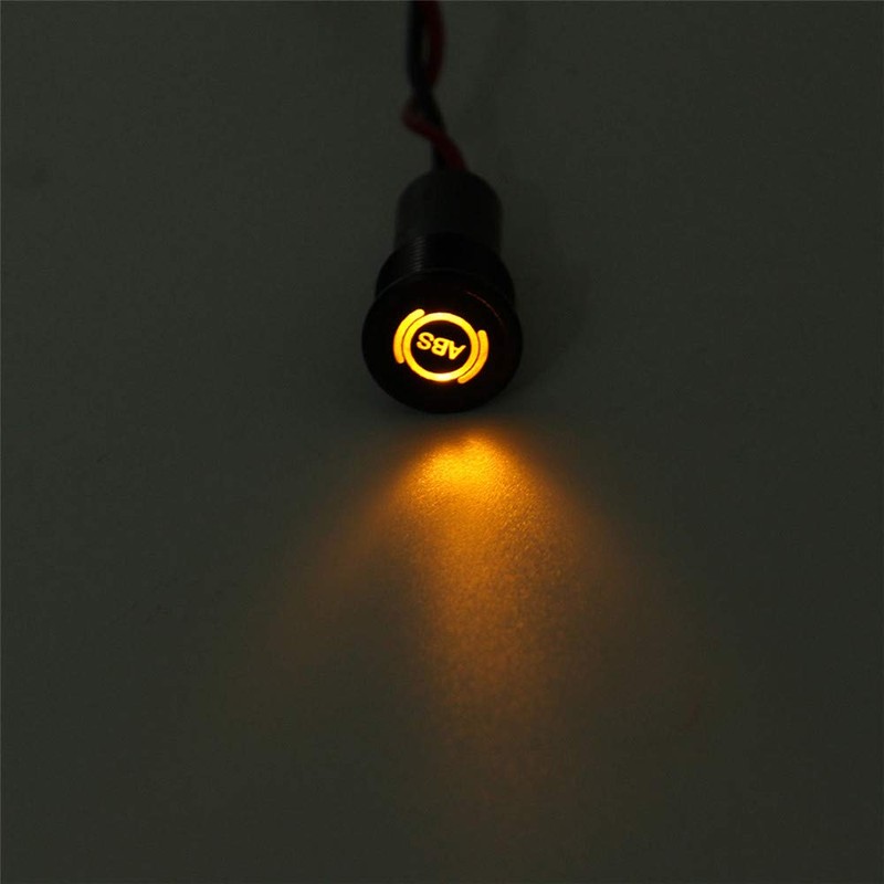 TuToy 12 8 mm LED Dashboard Warning Light Indicator Light
