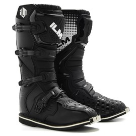ILM Adult Motorcycle Boots Waterproof ATV Motorcross Dirt Blike for Men Model MX3A (Black, 9.5)