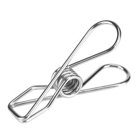 CHEOTIME Pack of 20 Metal Clothes Pegs Stainless Steel Heavy Duty for Outdoor Use Durable for Hanging Clothes Metal Clothes Pegs Clothes Pegs for Laundry, Home, Kitchen