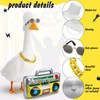 Chicingyou Porch Goose Outfit with Sunglasses for 23'' Porch Statue