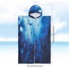 Soft Microfiber Surf Poncho Changing Towel Swim Robe Terry Cloth