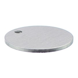 25 Pack - CleverDelights 1" Round Stamping Blanks - 14 Gauge (.063") Aluminum - Circle Discs Tags