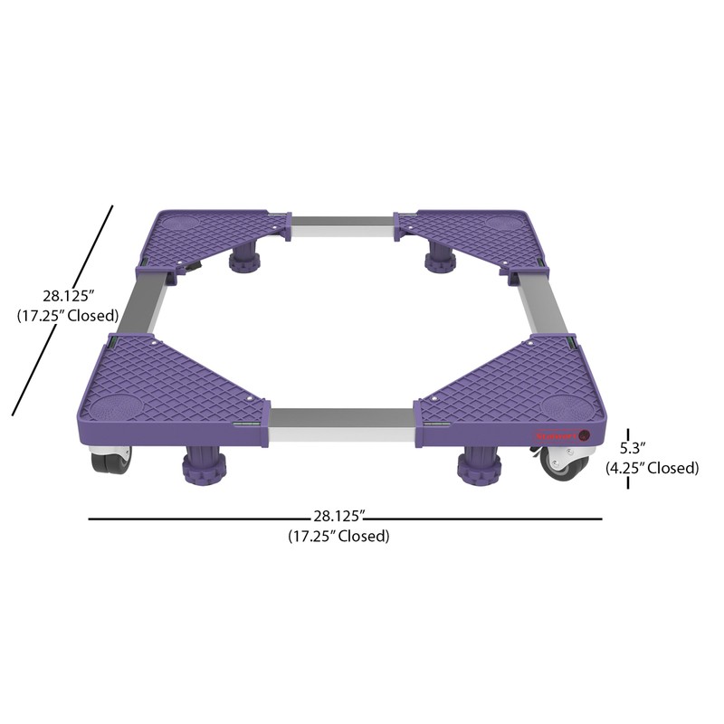 Multi Purpose Dolly With 4 feet, Locking Swivel Wheels, Levels