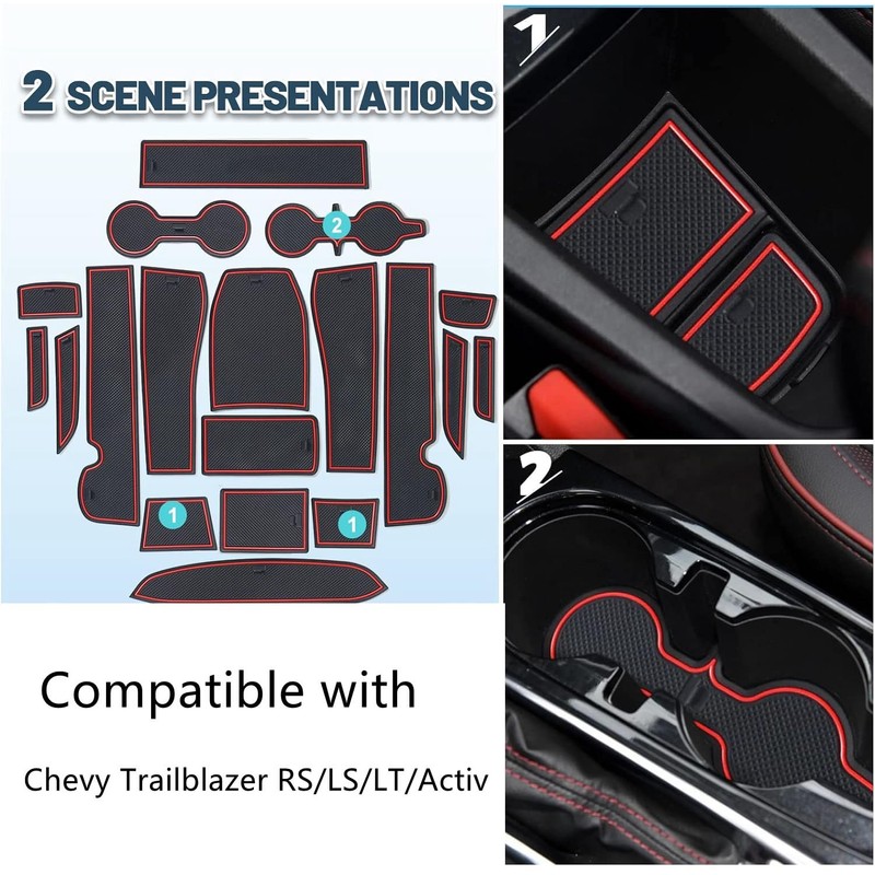 2026 Trailblazer Door Slot Mats for Chevy Trailblazer 2026 Accessories