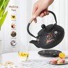 Japanese Style Cast Iron Teapot with 4 Tea Cups Trivet