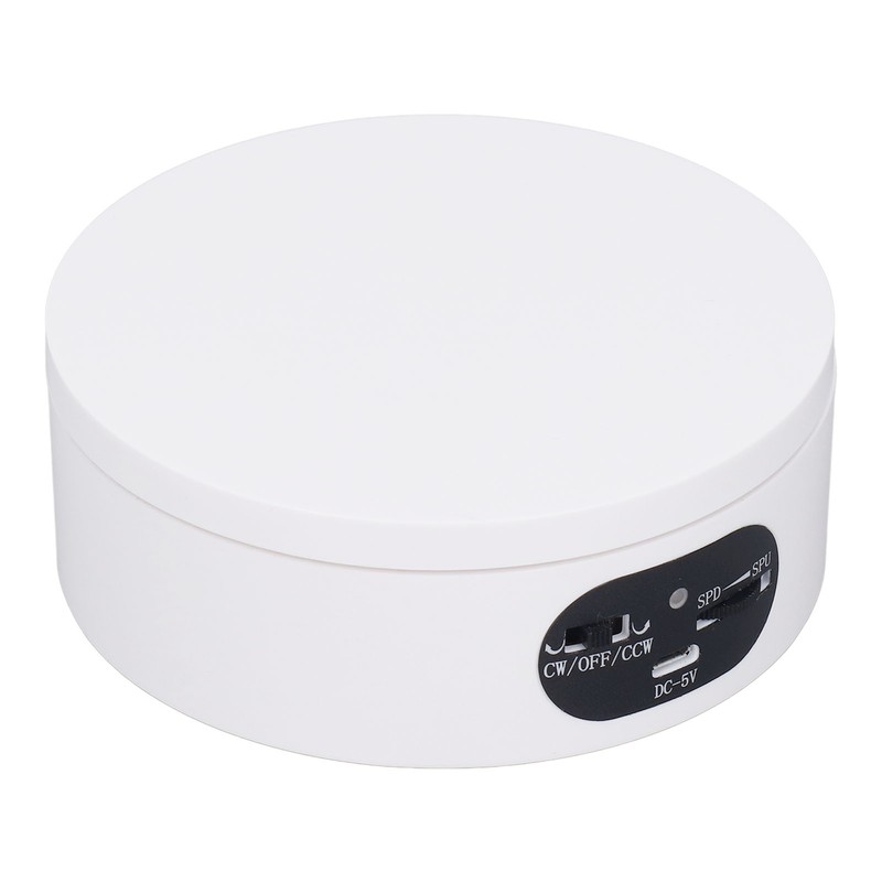 Rotating Display Stand 4.7in USB Battery Powered Stable Quiet Auto