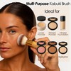 Ecoganic Kabuki Brush Fluffy Powder Brush for Loose Powder, Bronzer,