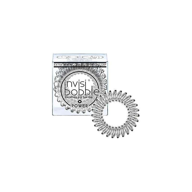 invisibobble Power Traceless Hair Ring, Crystal Clear