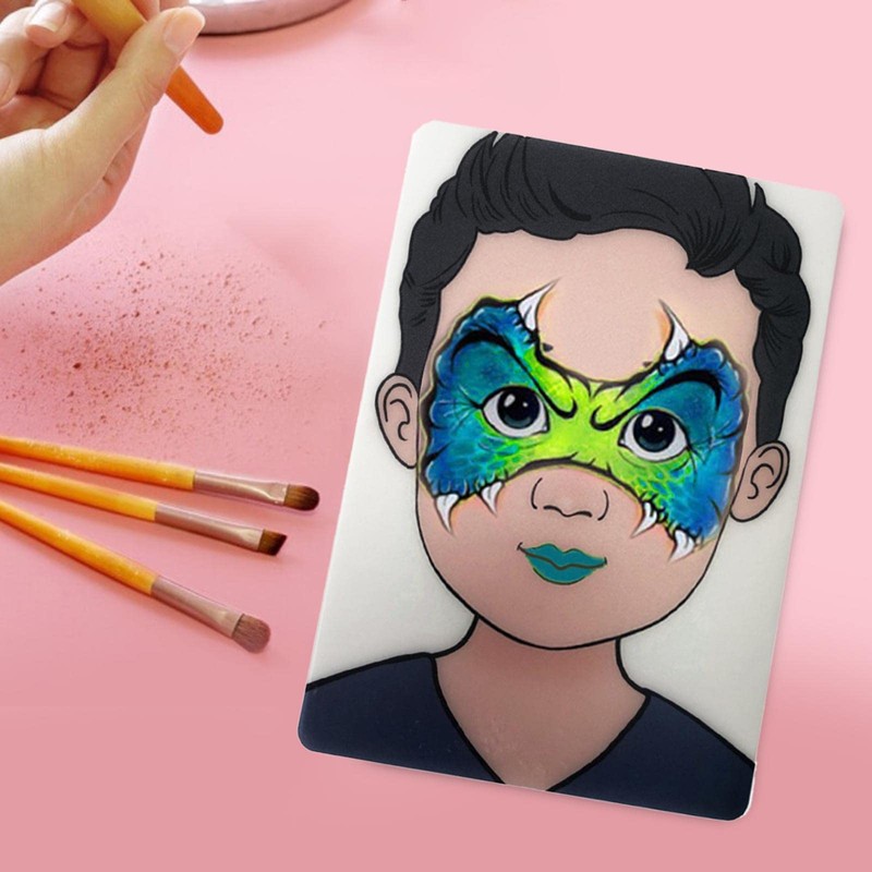chiwanji Face Painting Practice Board Colored Makeup Tool Display Tool