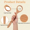 LLMSIX Danish Dough Whisk, Wooden Bread Whisking Tool for Mixing,