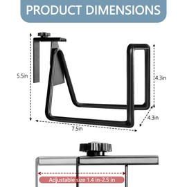 Adnee 2 Pack Garden Hose Holder - Heavy Duty Wall Mount Hose Hanger - Adjustable Hose Reel Hose Hooks for Water Hose Storage and Extension Cords