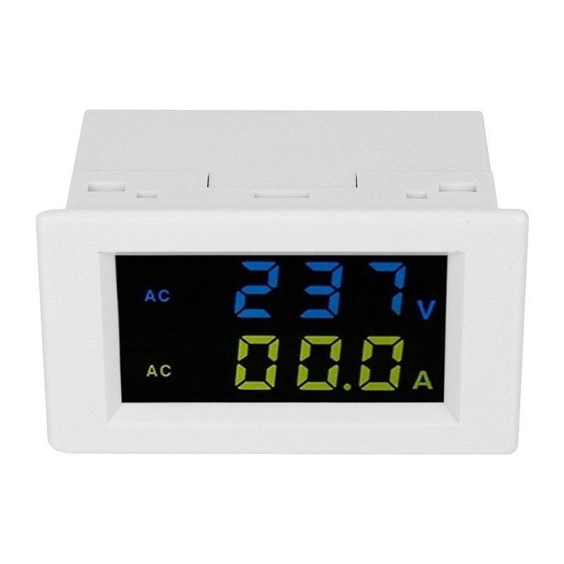 Digital Display Voltmeter Accurate White Black Measuring Current Machine EquipmentDouble