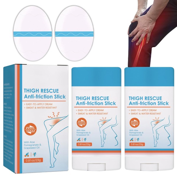 Neyeau 2PCS Megababe Thigh Rescue,Waterproof Running Chafing Stick,Megababe,Thigh Rescue &