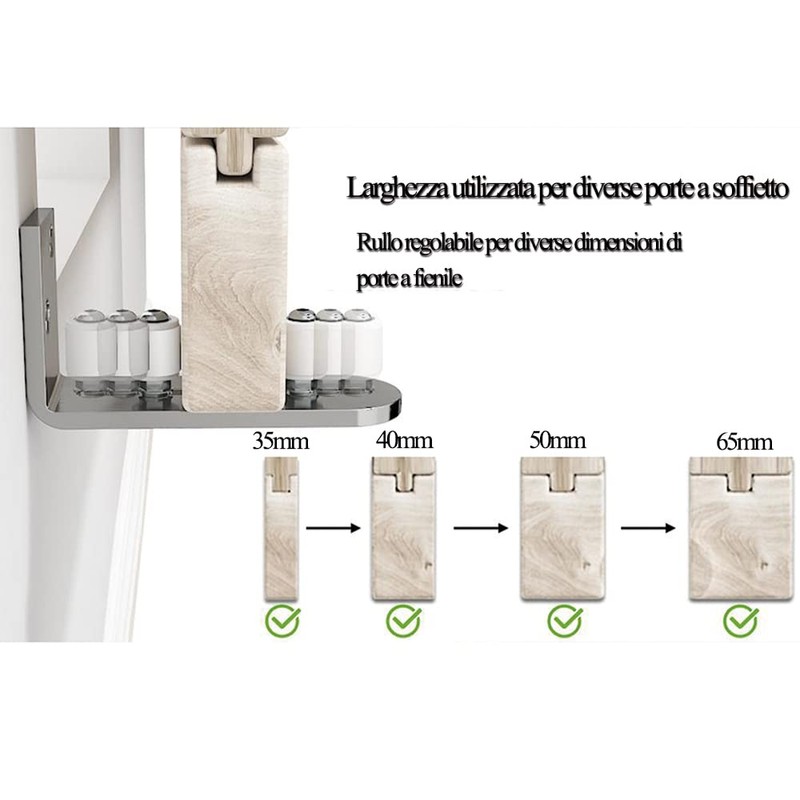 Niciksty Floor Guide Sliding Door Adjustable Floor Roller Guide with