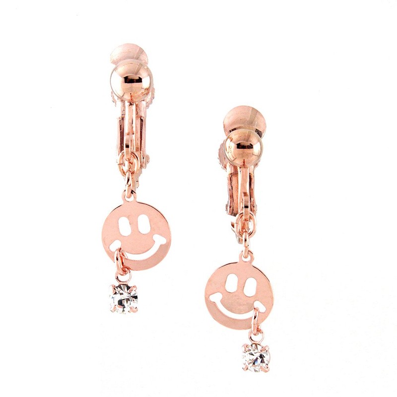Nico-chan Earrings (e0006), Silver, Quartz