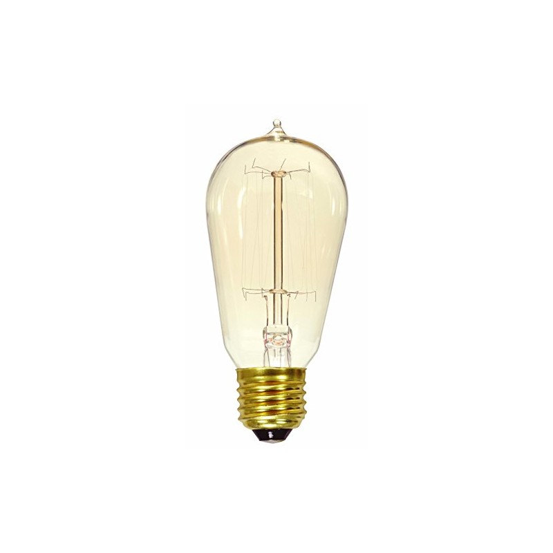 S2413 40w St19 Vintage Quad Loop Cage Style Clear