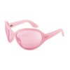FEISEDY Oversized Trendy Sunglasses Classic Oval Wrap Around Stylish Big