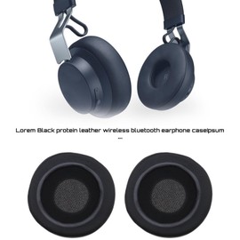 1 Paar Ersatz-Ohrpolster aus Protein Leder, Ohrpolster, kompatibel mit Jabra Move kabellose Kopfhörer, einfach zu installieren, Schwarz