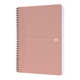 Oxford Spiral Notebook A4 Squared 180 Pages My Rec'Up Recycled Cardboard Cups Pink