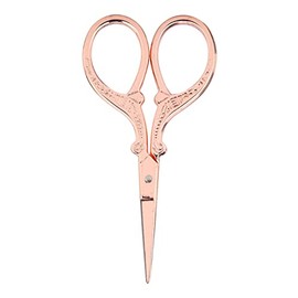 Tijeras de Coser Antiguas de Punto de Cruz DIY, Herramienta de Bordado de Tocador, Tijera Pequeña, Tijeras de Punto de Cruz de Crisis, Oro Pequeño (Oro rosa)