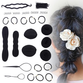 riteu 65piezas Accesorios de Peinado,Kit de Peinado,Accesorios de Moda para el Cabello de Las Mujeres,Moda Clip para el Peinado del Cabello Accesorios para el Cabello.