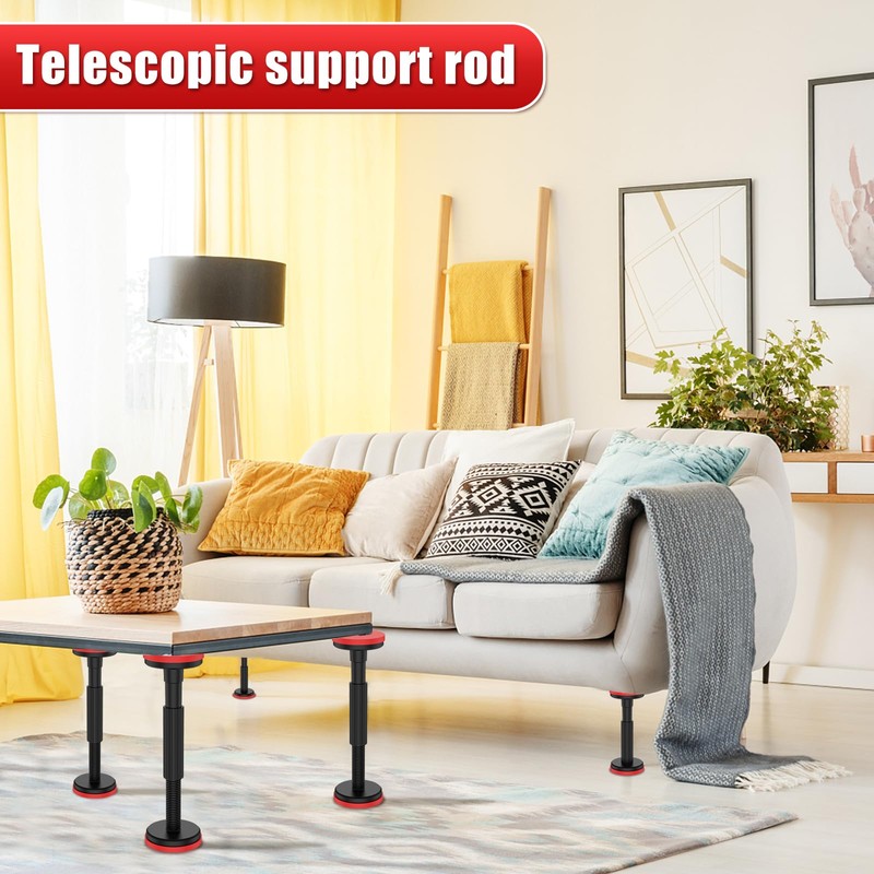 NIHUIFDPY 2Pcs Telescopic Support Rod 18-45cm Adjustable 3rd Hand Support
