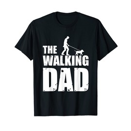 Mens The Walking Dad Dog Lover Owner Puppy Pet gift T-Shirt