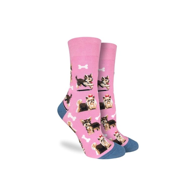 Good Luck Sock Women's Yorkie Socks, Adult, Shoe Size 5-9