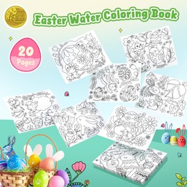 JoyCat Paint with Water Coloring Books for Toddlers, Watercolor Painting Sets for Kids Ages 3-5 4-8, Arts and Crafts Drawing Activities Toy Birthday Gift for Boys Girls (Easter)