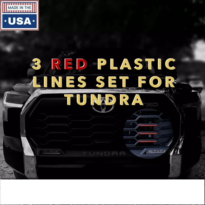 Advanced Trims Set of 4 RED Tundra 2022-2025 : Tailgate
