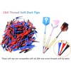 SURALIN Pack of 144 Plastic Dart Tips with 2BA Thread,