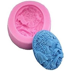 3.9cm Mini dame Silikon Form Zucker Harz-Fertigkeit DIY Moulds DIY Gum Paste Blumen Fondant Mold Accessories