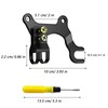 Pack of 3 Disc Brake Mount Frame, Black, Mountain Bike