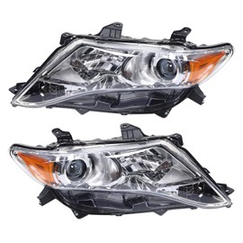 YIYIBYUS For 2009-2016 Toyota Venza Headlights Assembly Replacement, Left Driver and Right Passenger Side Halogen Headlamps Front Headlight (Headlights Pair Set)