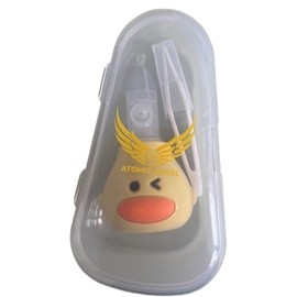 Atomic Angel Baby Nasal Aspirator, Yellow Duck Design with Anti-backflow, Storage Case and Cleaning Tool, 0+ Months. Cute Design