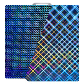 TIOPY Rainbow Plaid +Phantom H1H Bambu Lab Build Plate 257 x 257 mm, 3D Double-Sided Print H1H Spring Steel for Bambu Lab X1 X1C X1E P1P P1S A1, No Magnetic Base