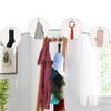 BetterJonny 2 Pack Closet Hanging Hat Organizer Rack, 8 Stainless