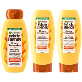 Garnier Whole Blends Honey Treasures Repairing (1)Shampoo &(2)Conditione