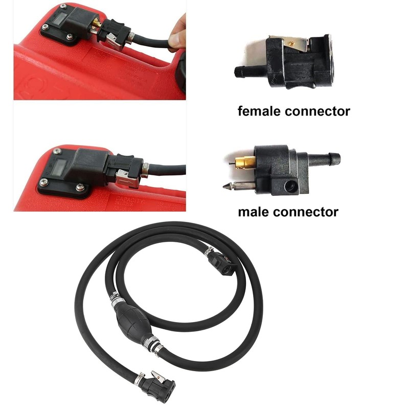 VOBOR Petrol Tank Connections Kit, Outboard Tank Fuel Lines Kit,