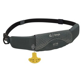 Onyx M-16 Belt Pack Manual Inflate Life Jacket - Gray