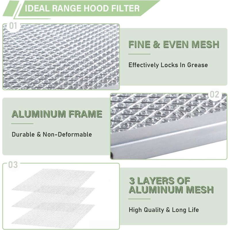 BPS1FA30 Range Hood Grease Filter 11-3/4" x 14-1/4" x 3/8"