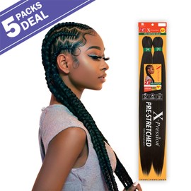 Sensationnel Braids XPRESSION 3X Pre-Stretched Braid 58" (5-pack, 613)