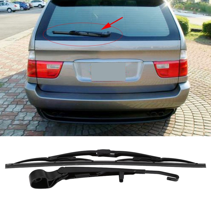 Rear Windshield Windscreen Wiper Arm &amp; Blade Set for X5