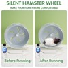 8.4 Inch Silent Hamster Wheel, Adjustable Stand Syrian Hamster Wheel,
