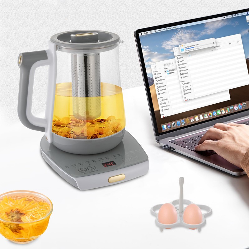 Electric Tea Kettle, Tea Water Boiler, Electric Glass Kettle with