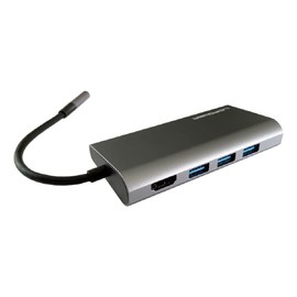 LC-POWER LC-HUB-C-Multi-5 interface hub USB 3.2 Gen 1 (3.1 Gen 1) Type-C 5000 Mbit/s Anthracite,Black
