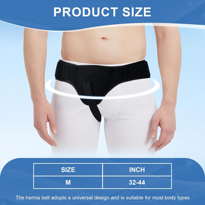 Hernia Belt Truss for Men and Women, Adjustable Supportive Groin