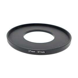 System-S Lens Adapter 37mm Thread to 67mm Step Up Ring in Black for Filter