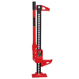 Torin TRA8335 33" Ratcheting Off Road Utility Farm Jack, 3 Ton (6,000 lb) Capacity, Red